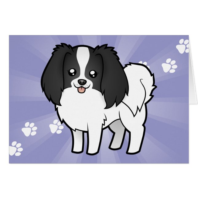 Cartoon Phalene / Japanese Chin (Front Horizontal)