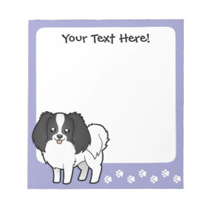 Cartoon Phalene / Japanese Chin Notepad