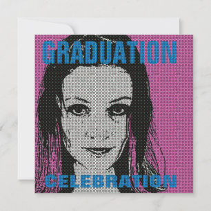 Cartoon Photo Insert 1 Graduation Party Invitation