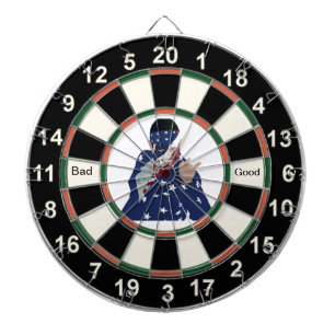 Cartoon Picture of Donald Trump Dartboard