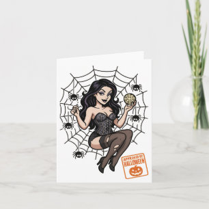 Cartoon Pin-Up Spider – Halloween Approved Invitation
