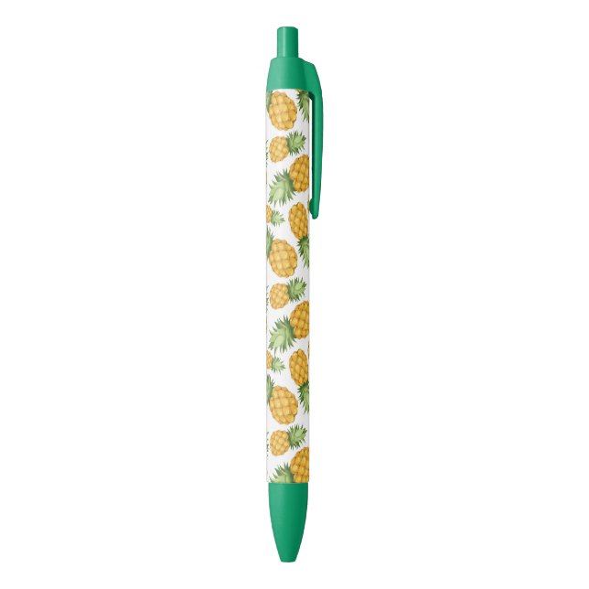 Cartoon Pineapple Pattern Black Ink Pen (Bottom (Vertical))