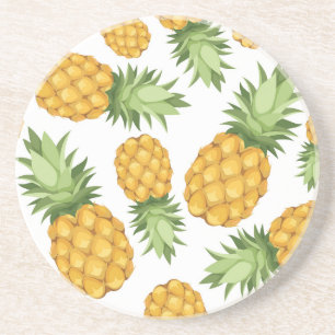 Cartoon Pineapple Pattern Coaster