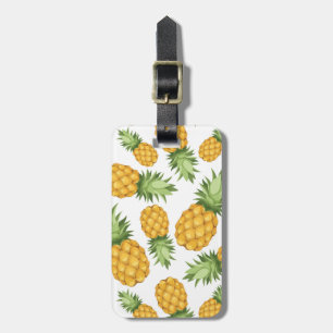 Cartoon Pineapple Pattern Luggage Tag