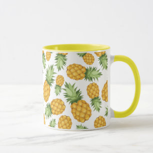 Cartoon Pineapple Pattern Mug