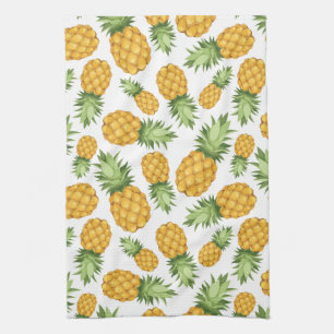 Cartoon Pineapple Pattern Tea Towel