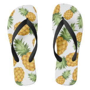 Cartoon Pineapple Pattern Thongs