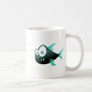 Cartoon Piranha Coffee Mug
