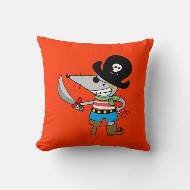 cartoon pirate cushion (Front)