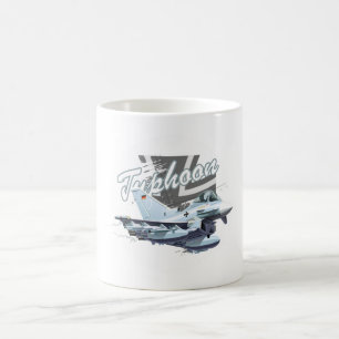 Cartoon plane coffee mug