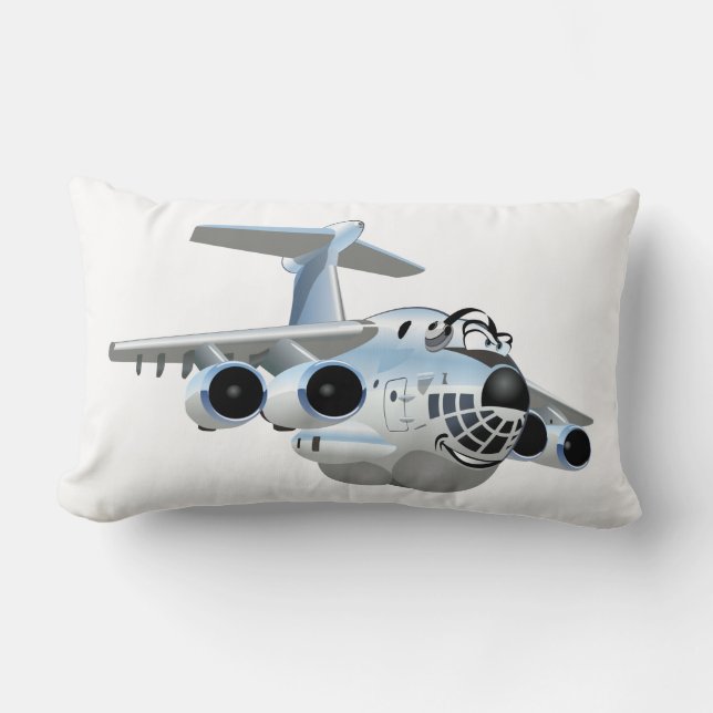 Cartoon plane lumbar cushion (Front)