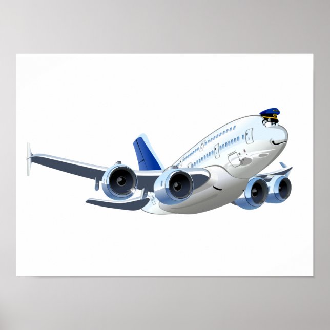 Cartoon plane poster (Front)