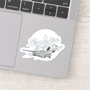 Cartoon plane sticker