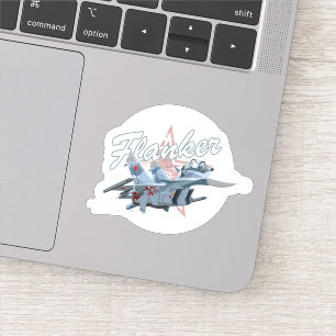 Cartoon plane sticker