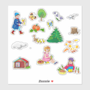 Cartoon planner stickers for childrens
