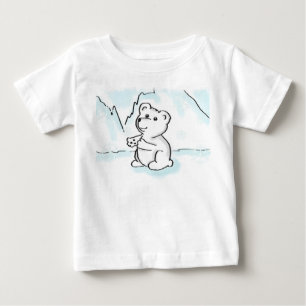Cartoon Polar Bear Cub Needs a Hug Shirt
