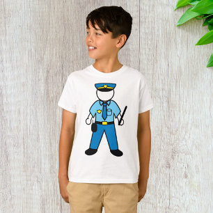 Cartoon Police Officer Fun Law Enforcement  T-Shirt