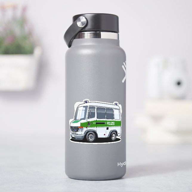 Cartoon Police Van (HydroFlask)