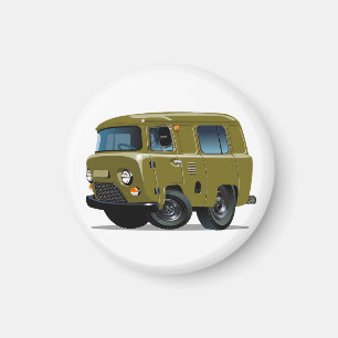 Cartoon Police Van Magnet