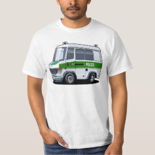 Cartoon Police Van T-Shirt