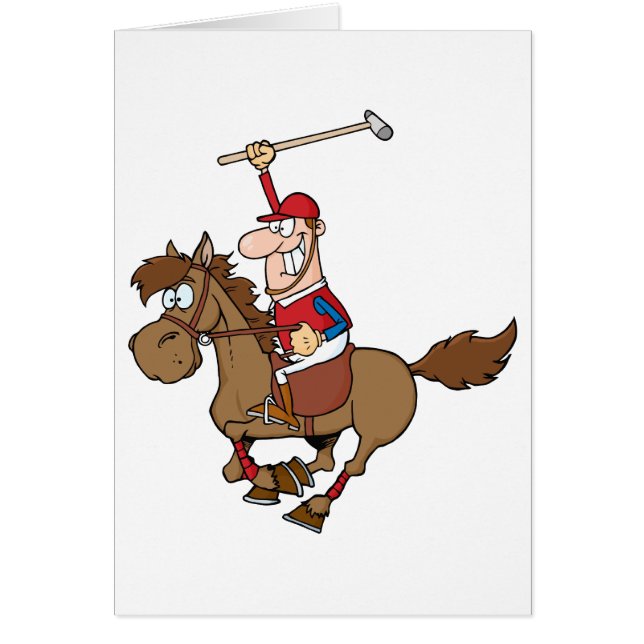 Cartoon Polo Player (Front)