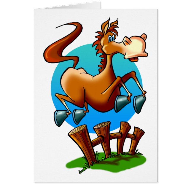 Cartoon Pony Jumping (Front)