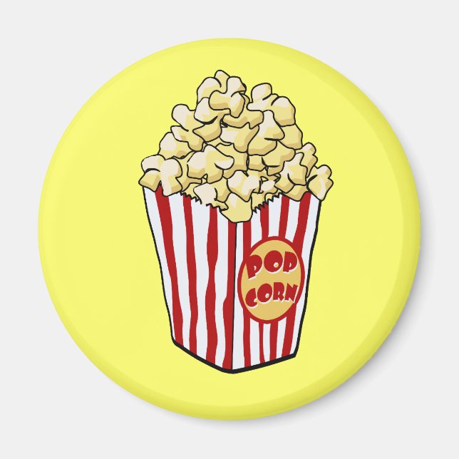 Cartoon Popcorn Bag Magnet (Front)