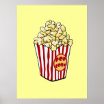 Cartoon Popcorn Bag Print<br><div class="desc">A cartoon Popcorn Bag design</div>