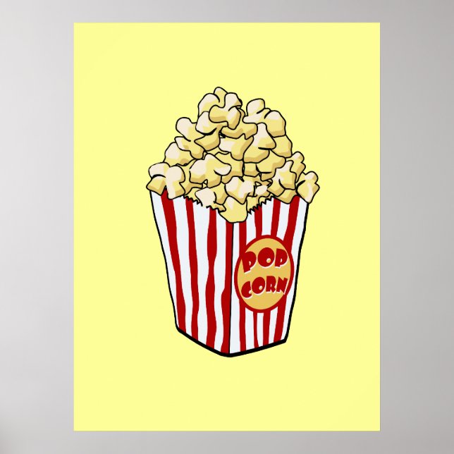 Cartoon Popcorn Bag Print (Front)