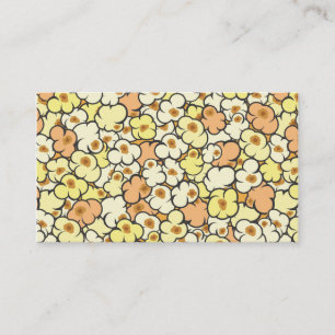 Cartoon Popcorn Business Card