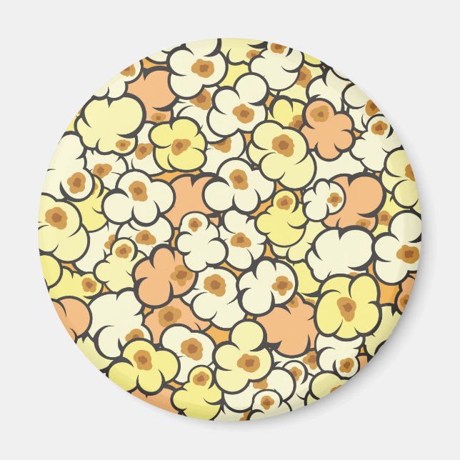Cartoon Popcorn Magnet (Front)