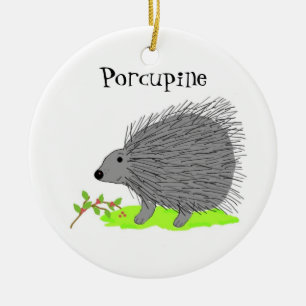 Cartoon Porcupine Ceramic Ornament