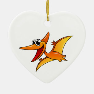 Cartoon Pterodactyl Ceramic Tree Decoration