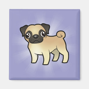 Cartoon Pug Magnet