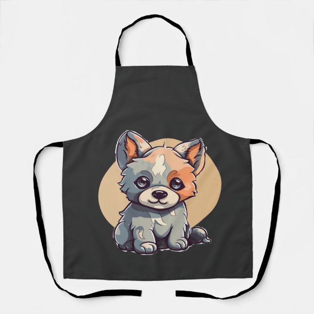CARTOON PUPPY APRON (Front)