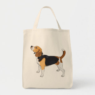 Cartoon Puppy Dog Lover Cute Beagle Large Tote