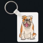 Cartoon Puppy Dog Lover Gifts Cute English Bulldog Key Ring<br><div class="desc">Are you a proud Bulldog dad or Bulldog mum of a cute puppy dog? If so, this cute cartoon English Bulldog keychain is fun for you. Dog lover keychains are fun for * dog rescue and adoption programs * gifts - birthday, christmas, anniversary * businesses - dog groomers, trainers, vets,...</div>