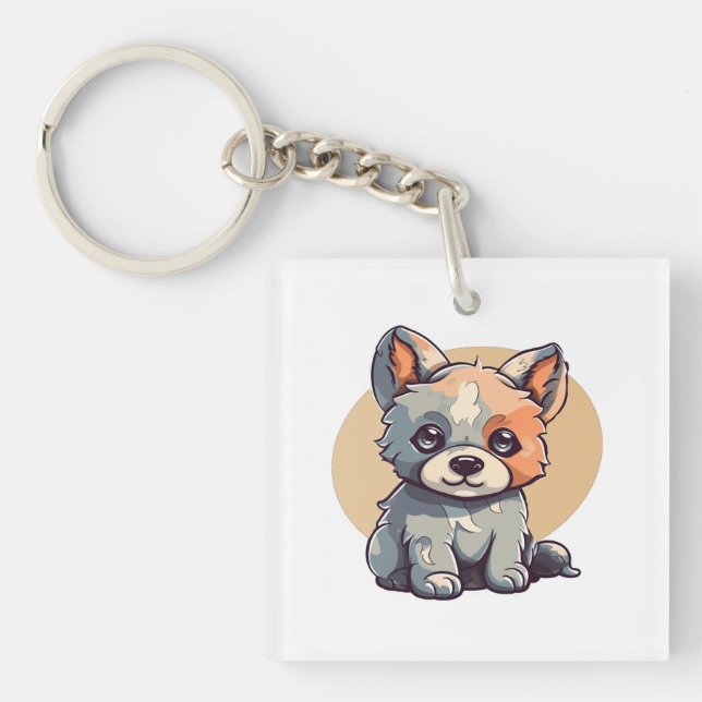 CARTOON PUPPY KEY RING (Front)