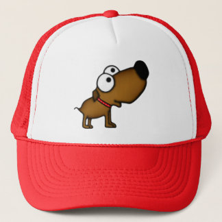 Cartoon Puppy Trucker Hat