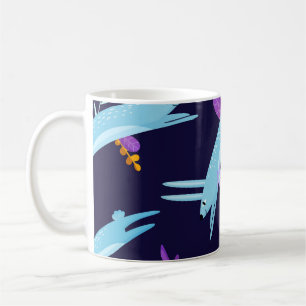 Cartoon rabbit bunny, seamless pattern. coffee mug