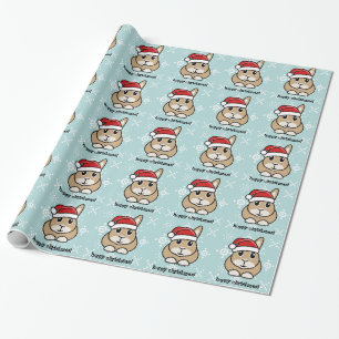 Cartoon Rabbit Christmas Wrapping Paper