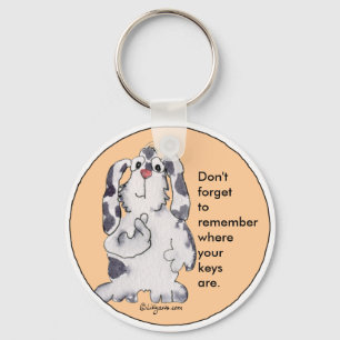 Cartoon Rabbit Cute Personalised Keychains