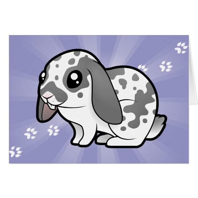 Cartoon Rabbit (floppy ear smooth hair) (Front Horizontal)