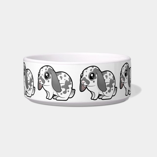 Cartoon Rabbit (floppy ear smooth hair) Bowl (Front)