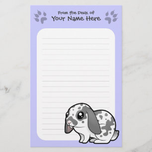 Cartoon Rabbit (floppy ear smooth hair) Stationery