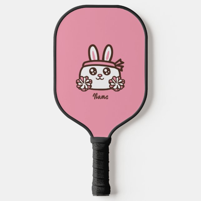 Cartoon rabbit pickleball paddle (Front)