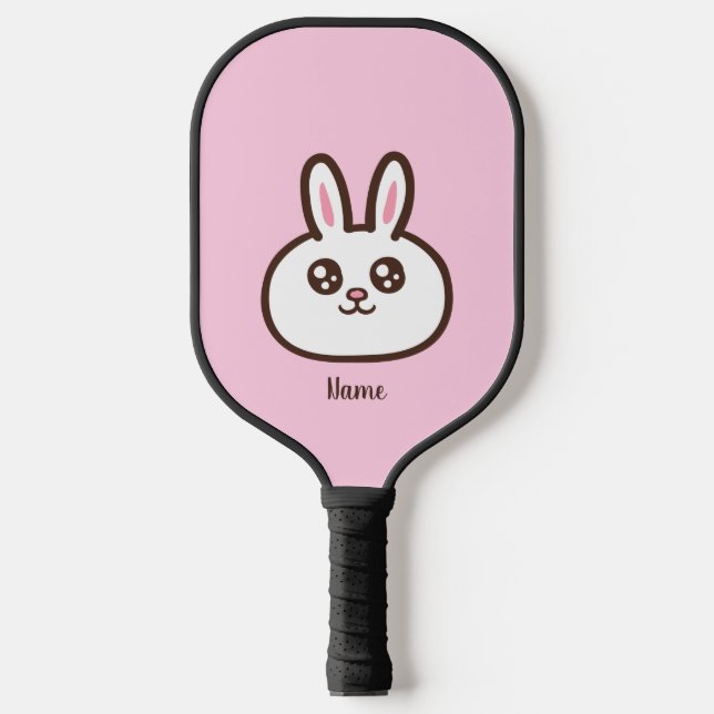 Cartoon rabbit pickleball paddle (Front)