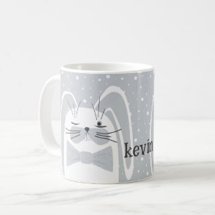 Cartoon rabbit, symbol 2023. coffee mug