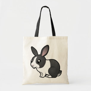 Cartoon Rabbit (uppy ear smooth hair) Tote Bag