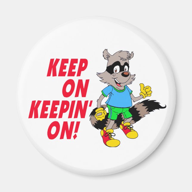Cartoon Racoon Magnet (Front)